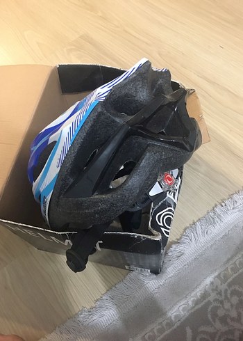 Mavi Biker Stili Motosiklet Kaskı (ayarlanabilir boyut - Görsel 5