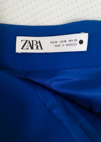 Kadın Mavi Mini Etek zara m yeni - Görsel 3