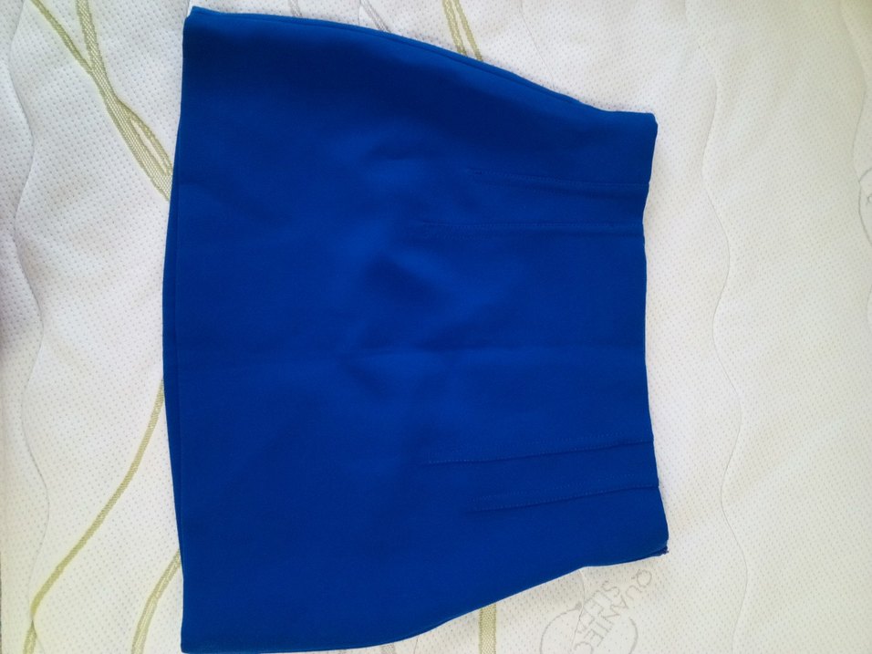 Kadın Mavi Mini Etek zara m yeni - Görsel 4