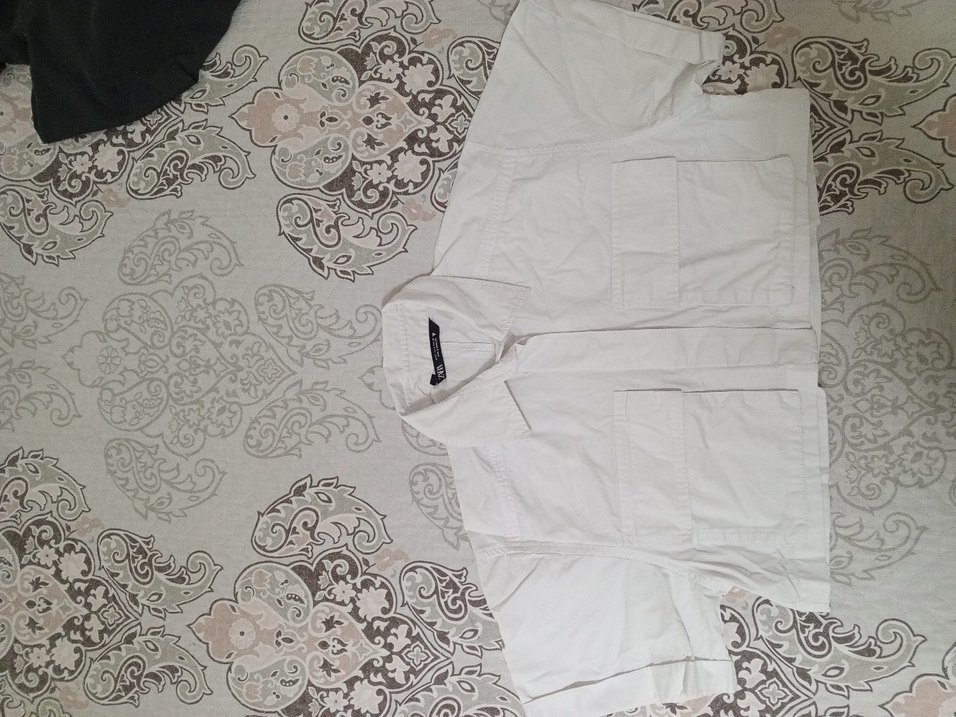 zara Düğmeli Kısa Kollu gömlek az giyildi zara orjinal s - Görsel 5