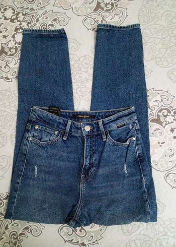 Elastik Belli Mavi Kadın Jean 25/27 - Görsel 2