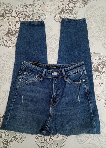 Elastik Belli Mavi Kadın Jean 25/27 - Görsel 5