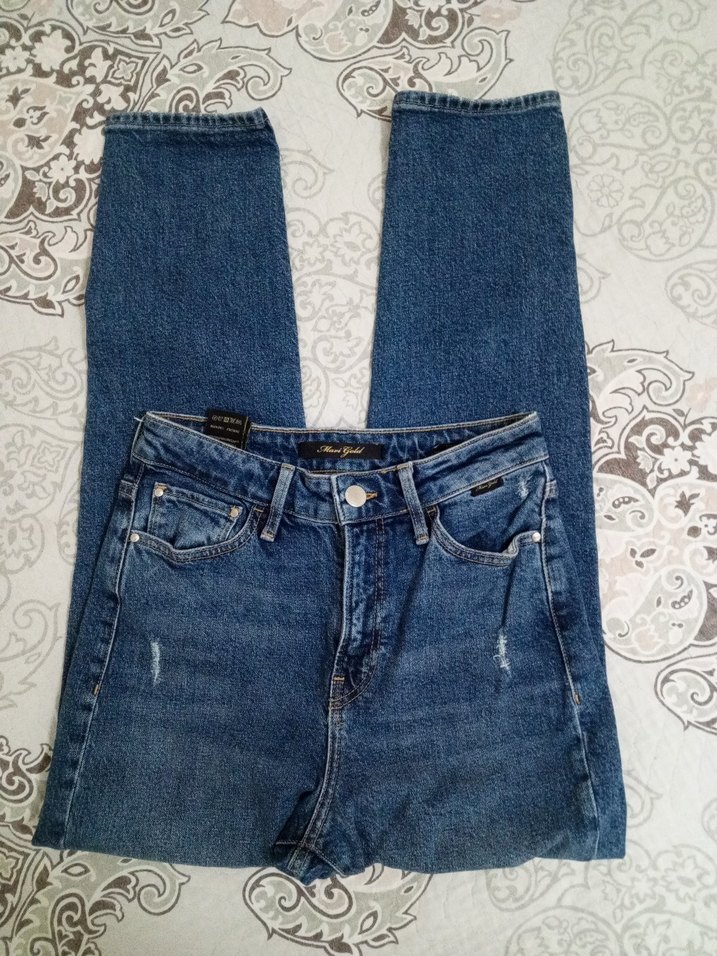 Elastik Belli Mavi Kadın Jean 25/27 - Görsel 2