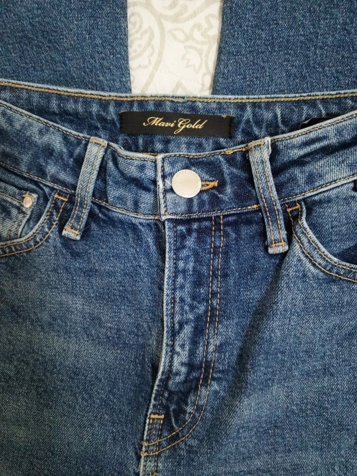 Elastik Belli Mavi Kadın Jean 25/27 - Görsel 3