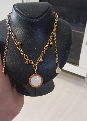 Zara Altın Renk Zincir Detaylı Kadın Kolye