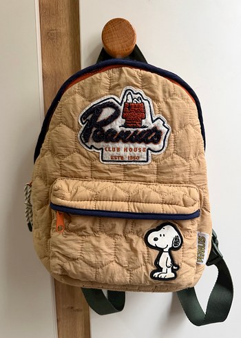 Zara Orjinal Zara Peanuts Snoopy Kapitone Sirt Cantasi