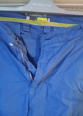 Erkek Mavi Rahat Kesim Denim Pantolon