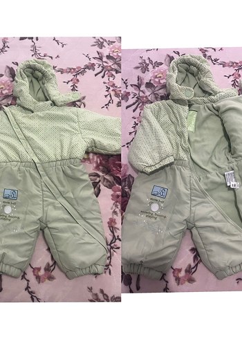Düğmeli Nakışlı Bebek Tulumu Kız bebek erkek bebek olur 6 9 aylk