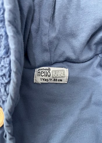 Düğmeli Erkek Çocuk Mavi Polar Mont - Görsel 3