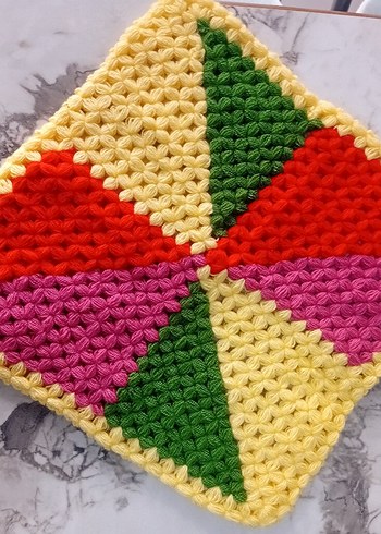 Renkli Nakışlı Banyo kesesi - Görsel 2