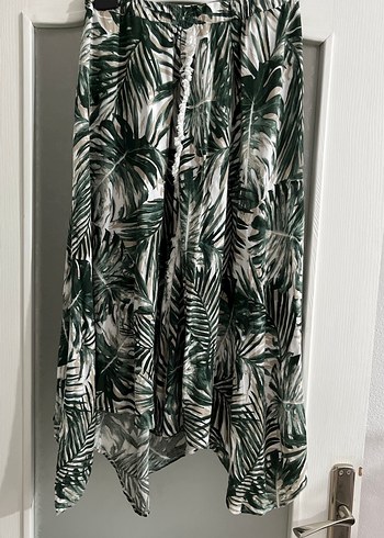 Yeşil Bohem Desenli Midi etek - Görsel 2