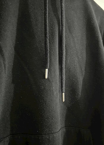 Defacto Siyah kapüşonlu kadın sweatshırt