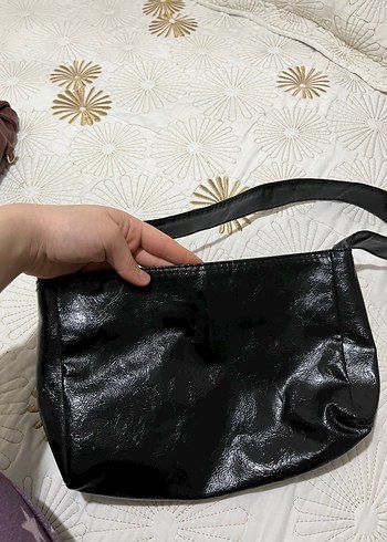 Siyah Deri Gotik Kadın Çanta - Görsel 5