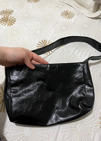 Siyah Deri Gotik Kadın Çanta - Görsel 3