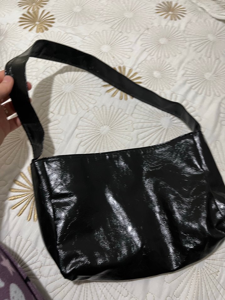 Siyah Deri Gotik Kadın Çanta - Görsel 2