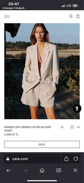 Zara zara blazer ceket
