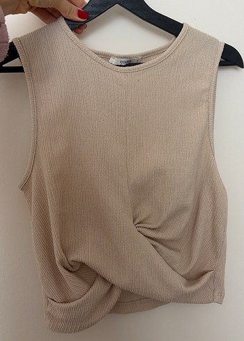 Colins Bej Kolsuz Basic Bluz