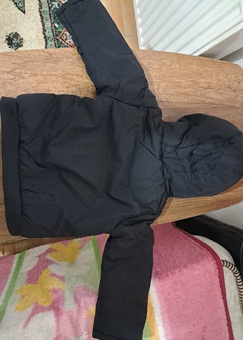 Koton Kids Kapüşonlu Siyah Fermuarlı Mont