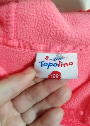 Kız Çocuk Pembe Kapüşonlu Baskılı Mont 3.4 yaş - Görsel 5