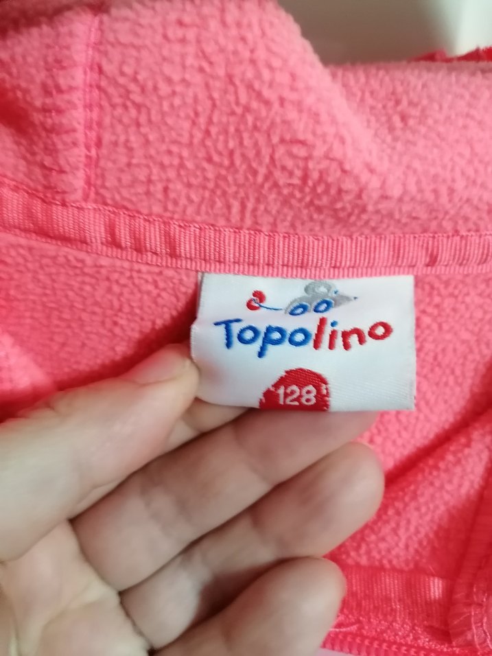 Kız Çocuk Pembe Kapüşonlu Baskılı Mont 3.4 yaş - Görsel 5