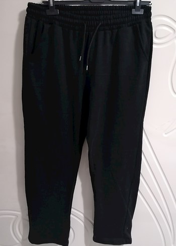 Siyah Erkek Pamuklu Rahat Kesim Pantolon S beden füme renk - Görsel 4