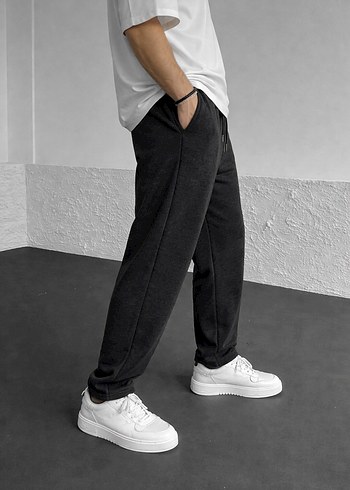 Erkek füme rengi Pamuklu Rahat Kesim Pantolon M BEDEN - Görsel 2