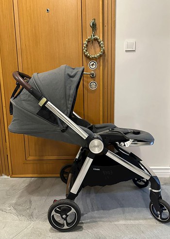 Gri Bebek Arabası Katlanabilir Model - Görsel 7
