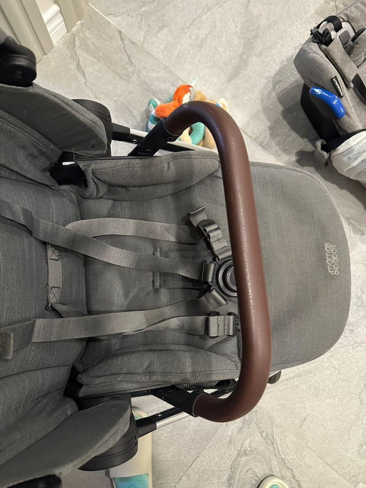 Gri Bebek Arabası Katlanabilir Model - Görsel 5