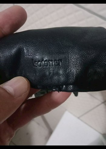 Siyah Deri Gotik Kadın Eldiveni - Görsel 5