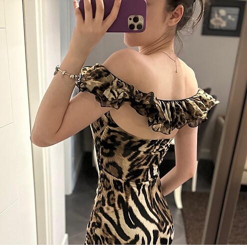 Diğer Kısa leoparlı elbise