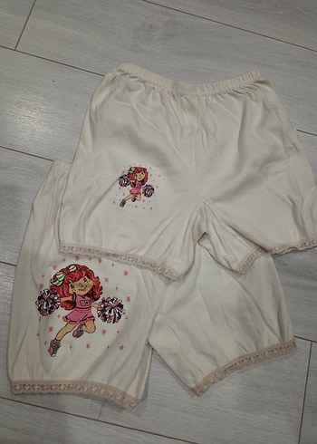 Nakışlı Beyaz Kız boxer Dantel Detaylı - Görsel 2