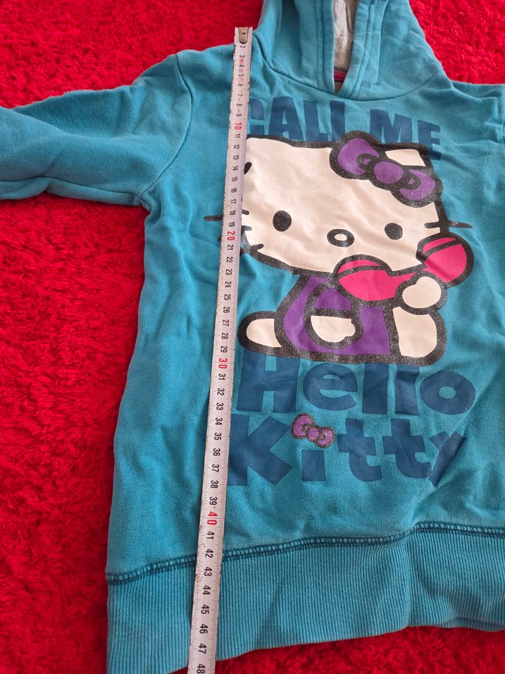 Hello kitty Kapüşonlu Mavi Sweatshirt - Görsel 2