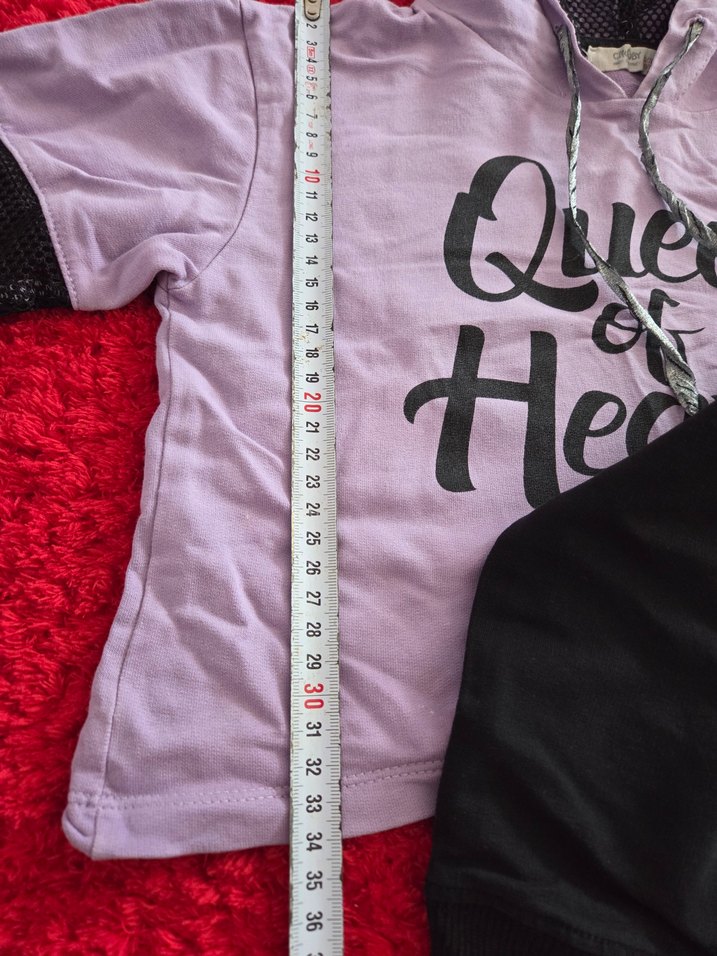 Kız Çocuk Siyah Payetli Kapüşonlu Sweatshirt - Görsel 4