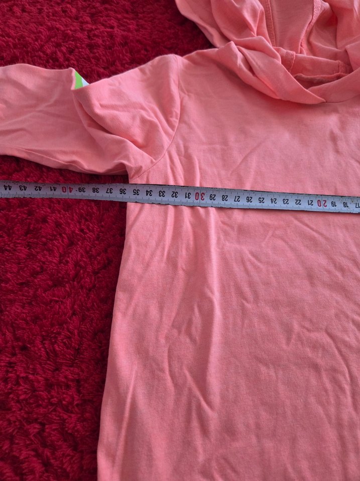 Kızlar için uzun kollu, bol kesim pembe ve beyaz kazaklar - Görsel 4