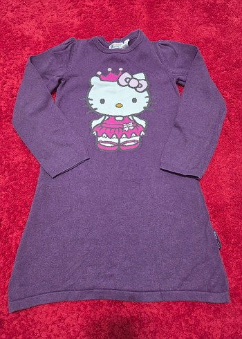 Hello kitty Mor Kız Çocuk Elbise