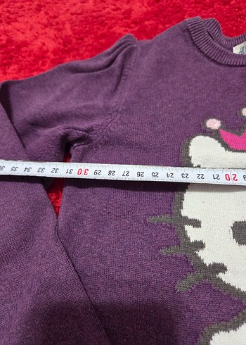 7 Yaş Beden mor Renk Hello kitty Mor Kız Çocuk Elbise