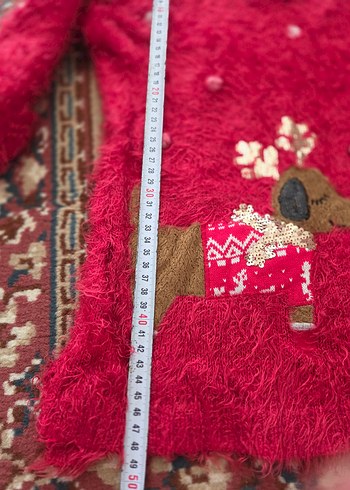 Kırmızı tüylü kazak - Görsel 2