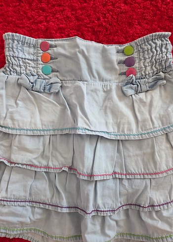 Çok Renkli Gri Kız Eteği - Görsel 6
