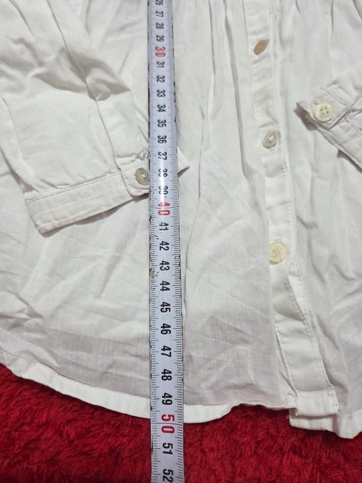 Nakışlı Beyaz Bohem çocuk Gömlek - Görsel 3