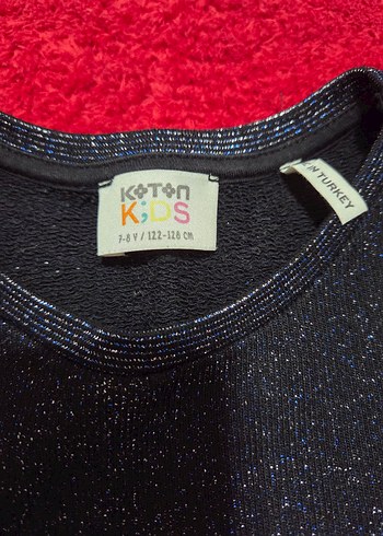 Kız Çocuk Siyah Payetli Uzun Kollu Elbise - Görsel 6