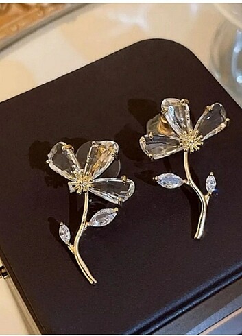 Rhinestone kristal küpe 