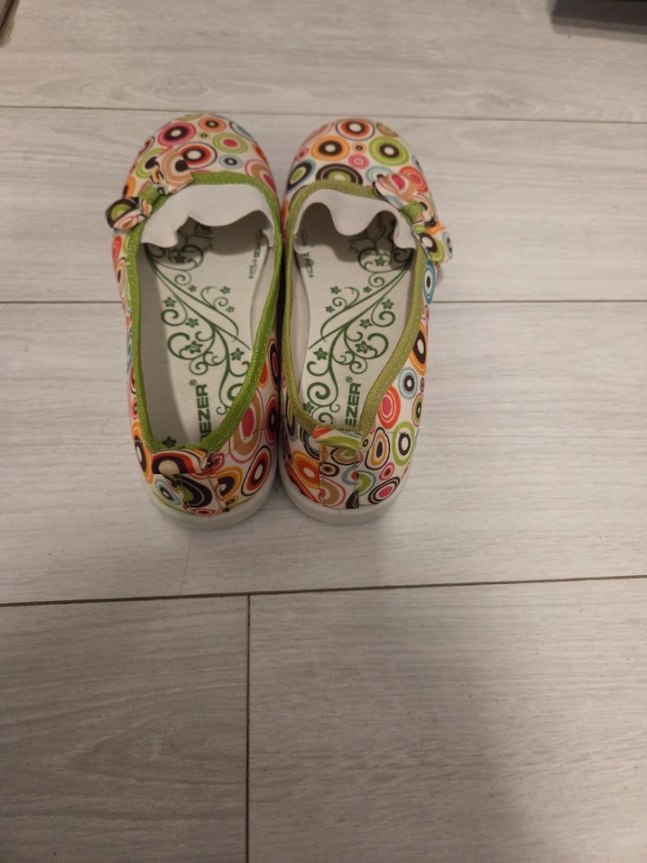 Renkli Çiçek Desenli çocuk Babet - Görsel 3