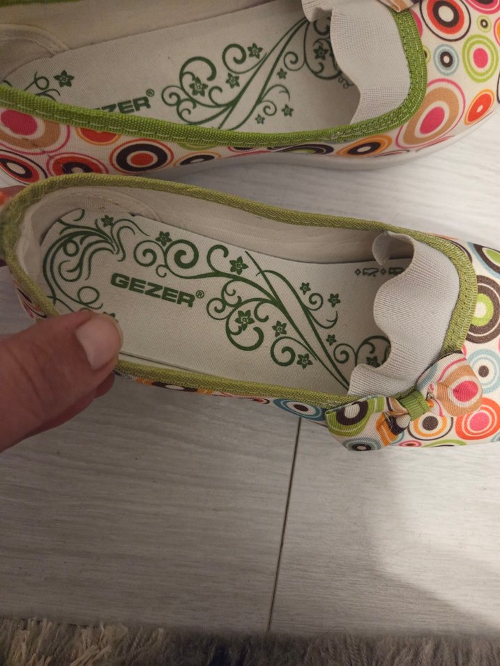 Renkli Çiçek Desenli çocuk Babet - Görsel 5