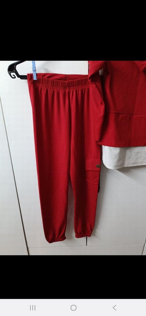 Kırmızı mevsimlik eşofman takımı - Görsel 3