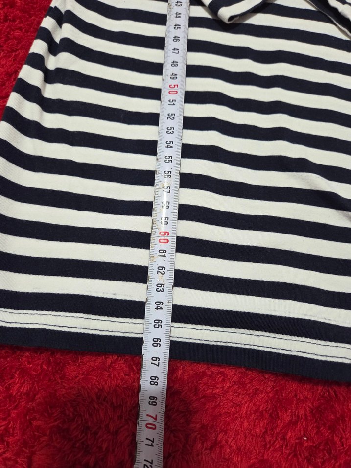 Kız Çocuk Çizgili Uzun Kollu penye elbise - Görsel 2