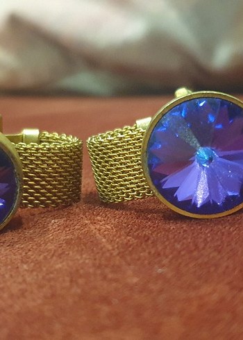 Mavi Vintage Erkek Kol Düğmesi - Görsel 5