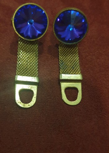  Beden mavi Renk Mavi Vintage Erkek Kol Düğmesi