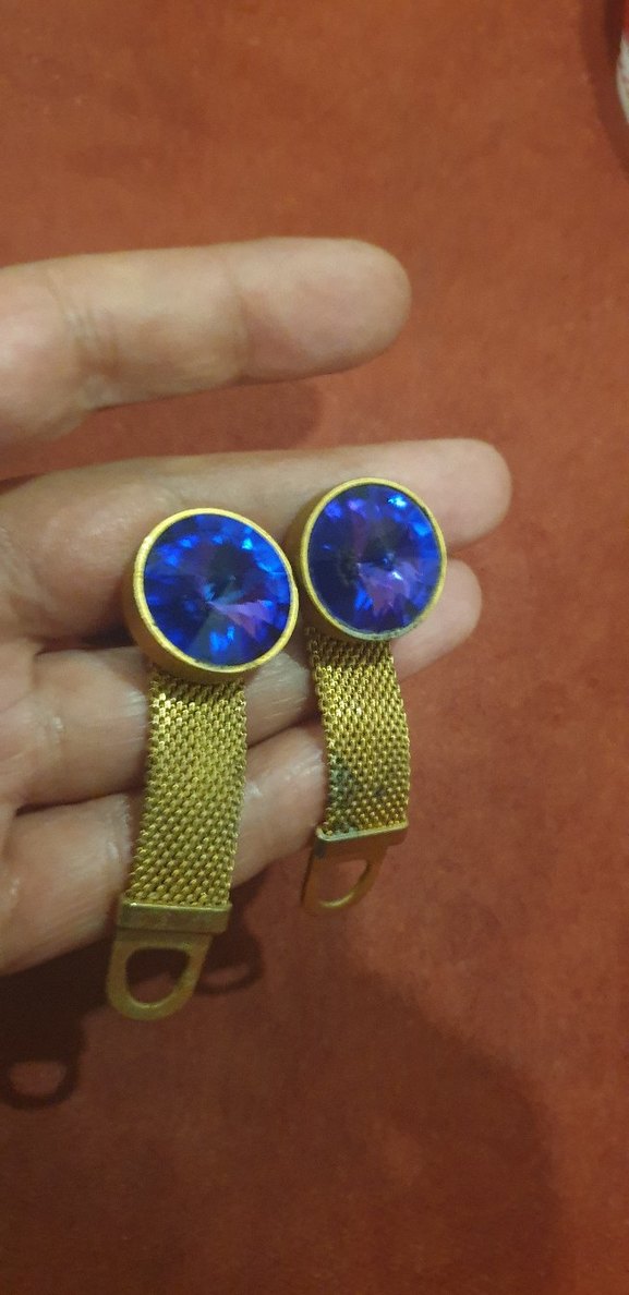 Mavi Vintage Erkek Kol Düğmesi - Görsel 2