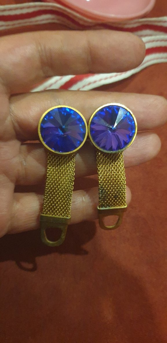 Mavi Vintage Erkek Kol Düğmesi - Görsel 3