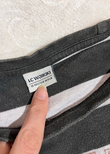 Gri Zebra Desenli Uzun Kollu Tişört - Görsel 2